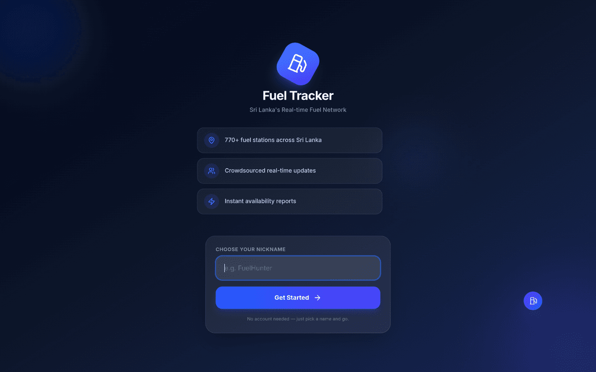 Fuel Tracker LK screenshot