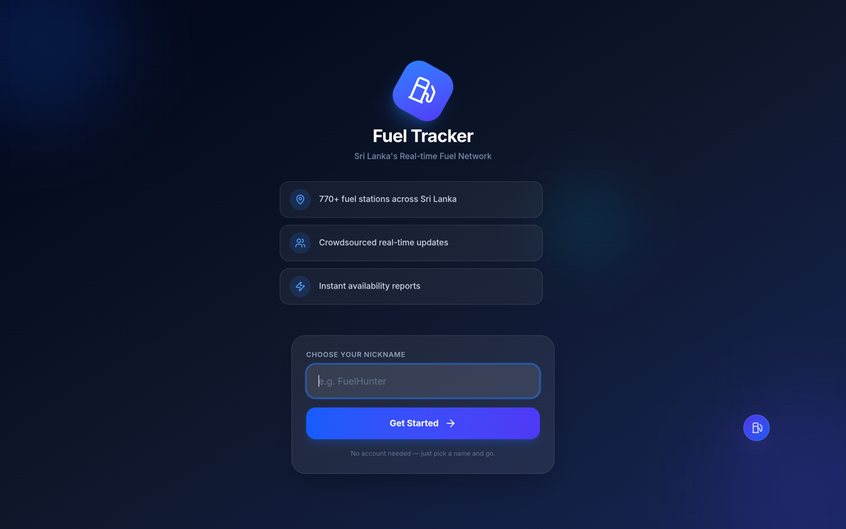 Fuel Tracker LK