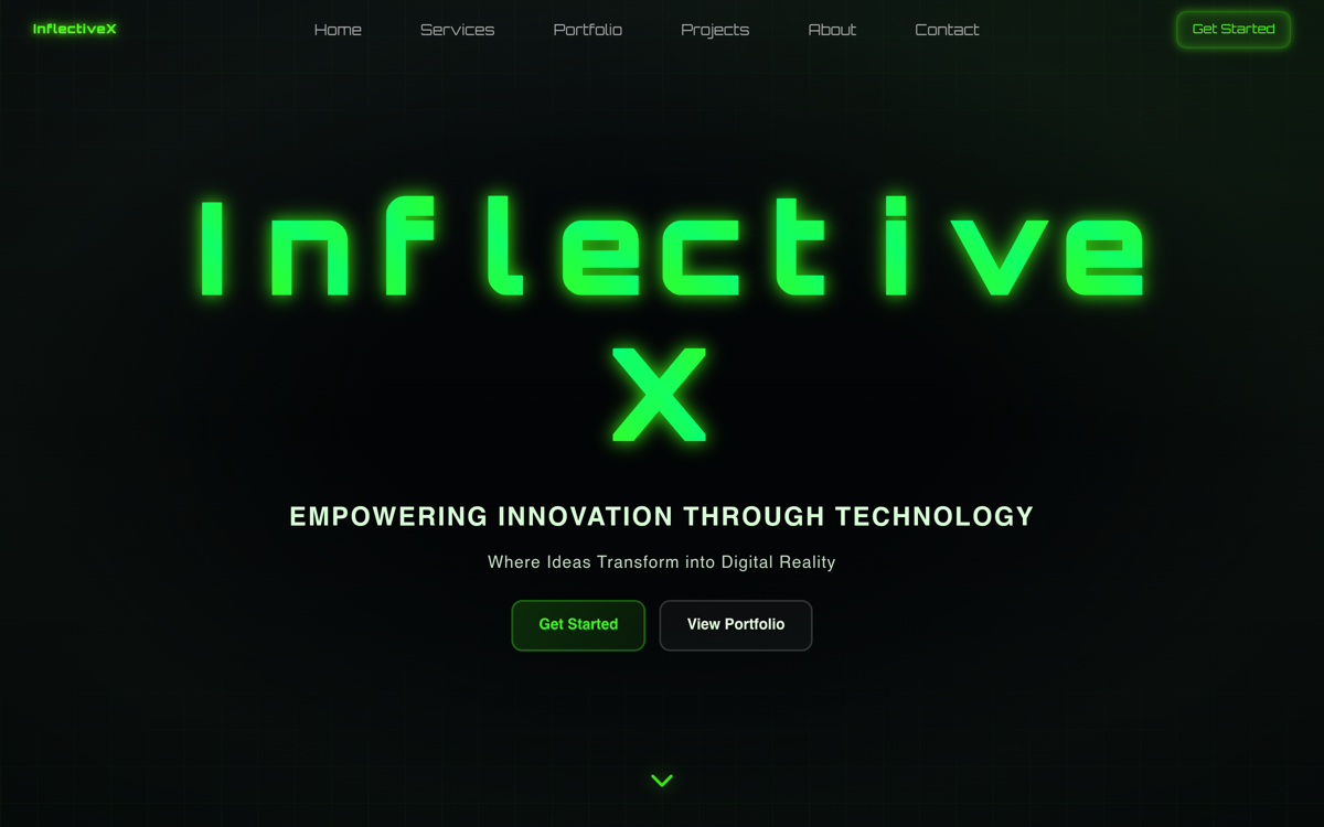 InflectiveX Landing Page